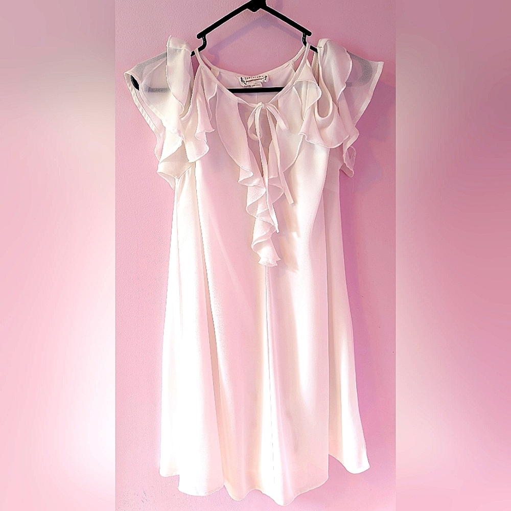 White Light Easy Flow Short Dress